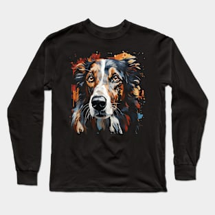 Patriotic Borzoi Long Sleeve T-Shirt